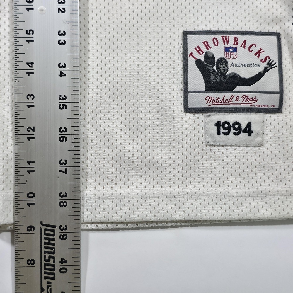 Kansas City Chiefs Jersey Mens 56 White NFL Football Joe Montana Mitchell & Ness - Picture 10 of 10
